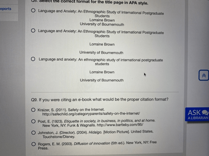 Apa style quiz gcu unv 103