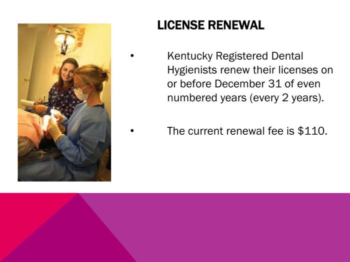 Iowa dental hygiene license renewal